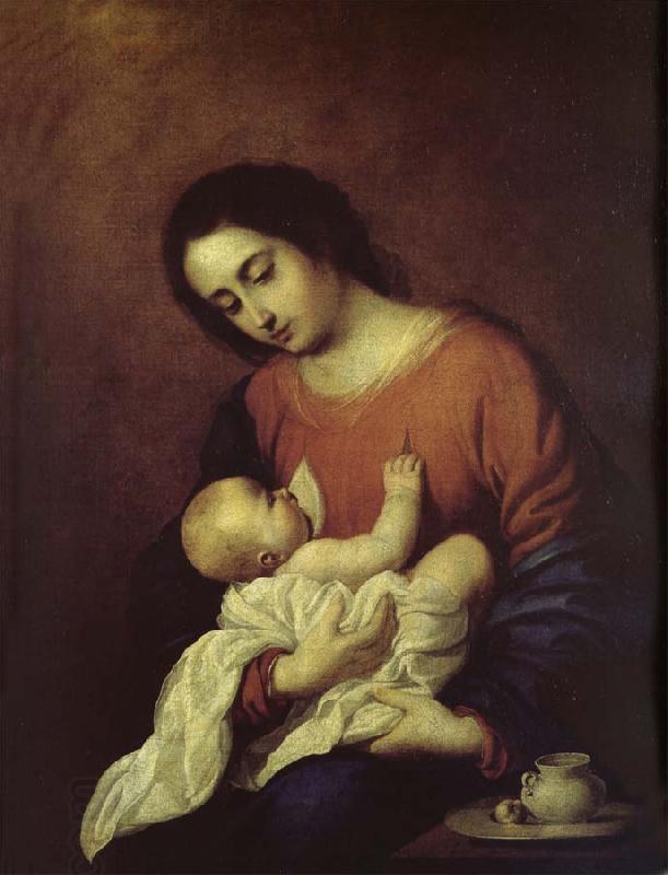 Francisco de Zurbaran The Virgin Mary and Christ oil painting picture